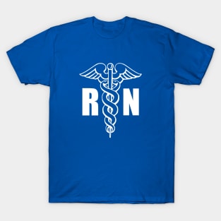 Rn Nurse Medical Symbol Caduceus T-Shirt